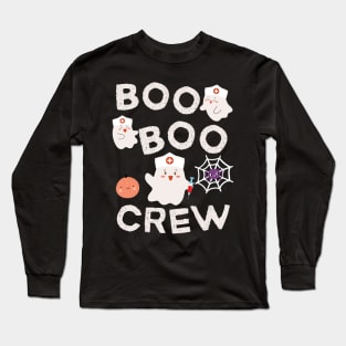 Boo Boo Crew Halloween Nursing Nurse Long Sleeve T-Shirt